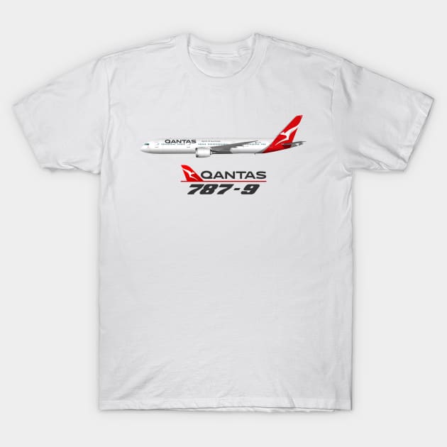 Quokka Qantas 787-9 T-Shirt by SteveHClark